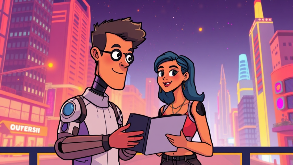 아크릴의 핵심 사업은? (cartoon 스타일)