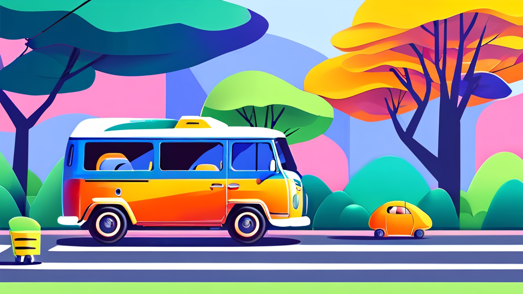 차량 5부제, 공영주차장 정기권 이용자를 위한 안내 (cartoon 스타일)