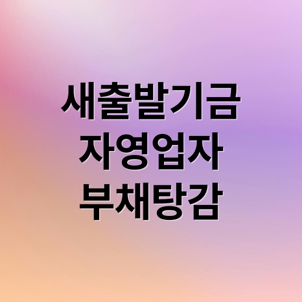 새출발기금
자영업자
부채탕감 (자영업자 부채탕감 새출발기금 신청)