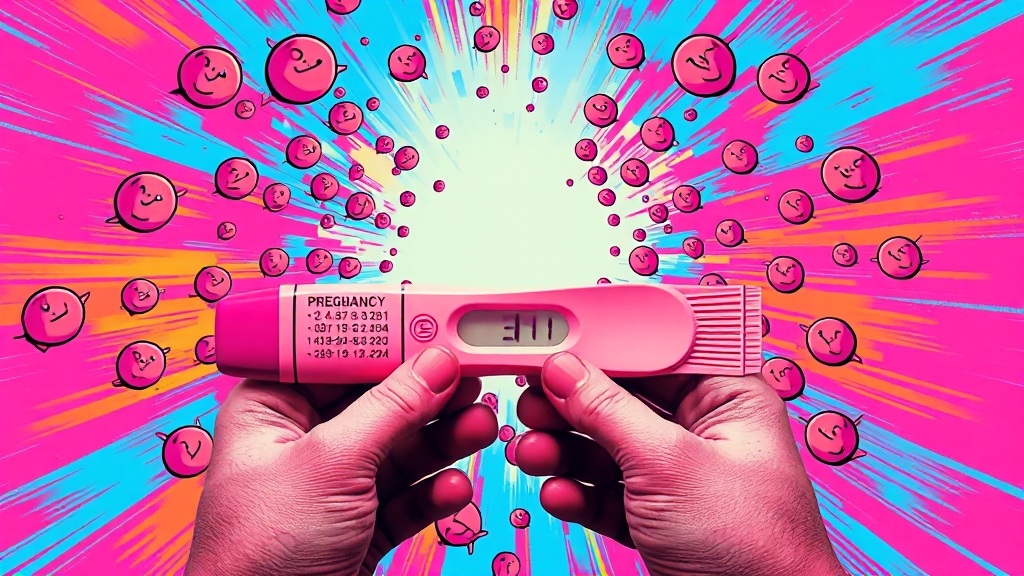 임신 테스트, 언제 해야 정확할까? (popart 스타일)