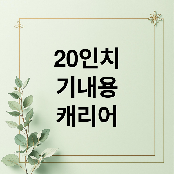 20인치
기내용
캐리어 (기내용 캐리어 20인치 규격)
