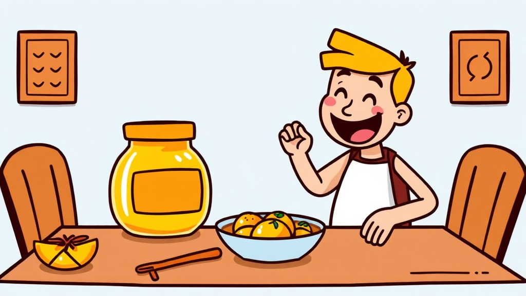 기버터 주요 성분 & 효과 (cartoon 스타일)