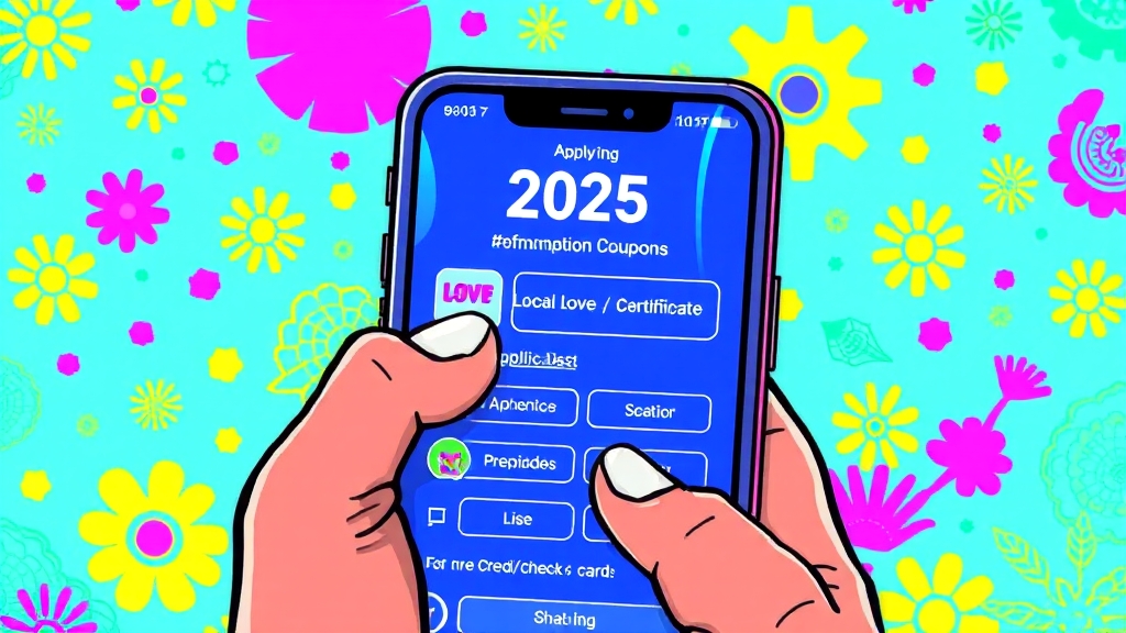 소비쿠폰, 어떻게 신청하나요? (cartoon 스타일)