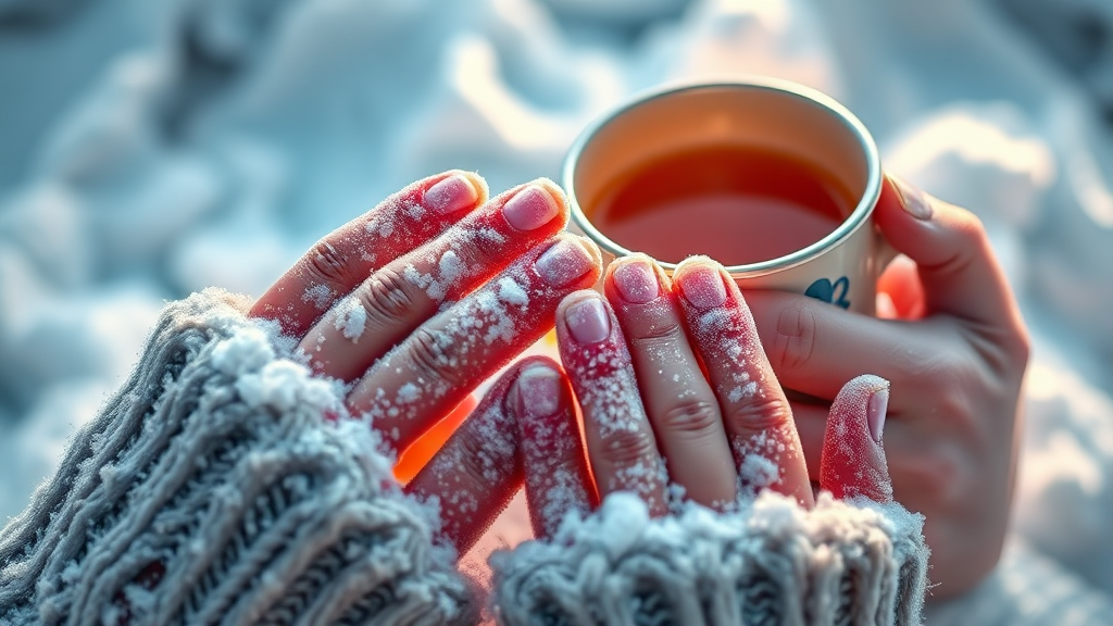 한랭 질환, 무엇일까요? (realistic 스타일)