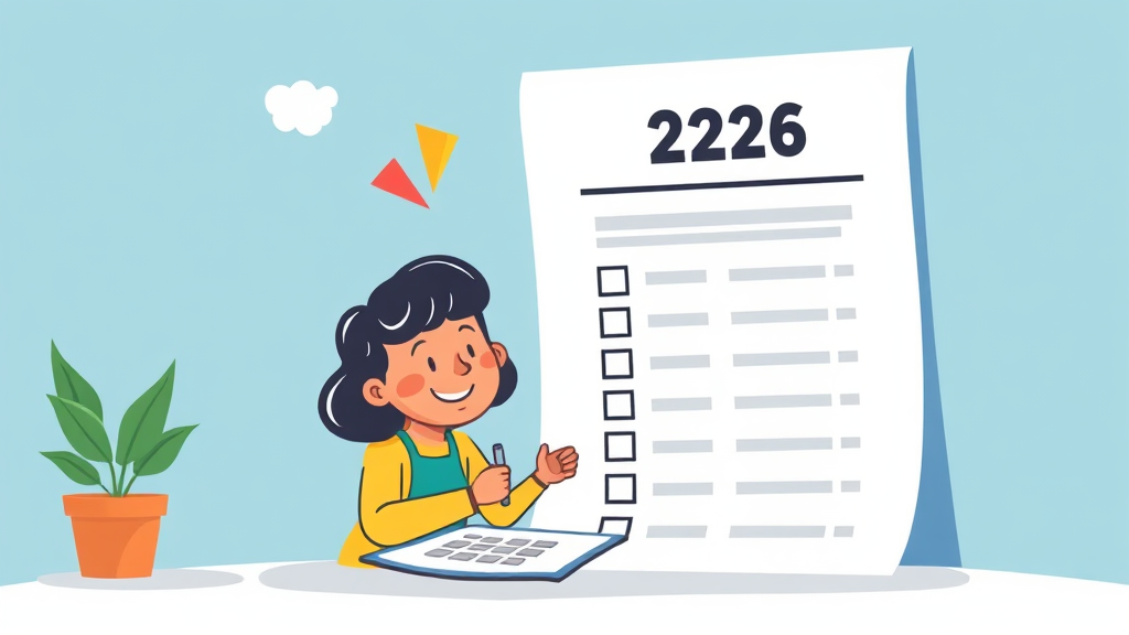 2026년 근로장려금, 이것만은 꼭 확인하세요! (cartoon 스타일)