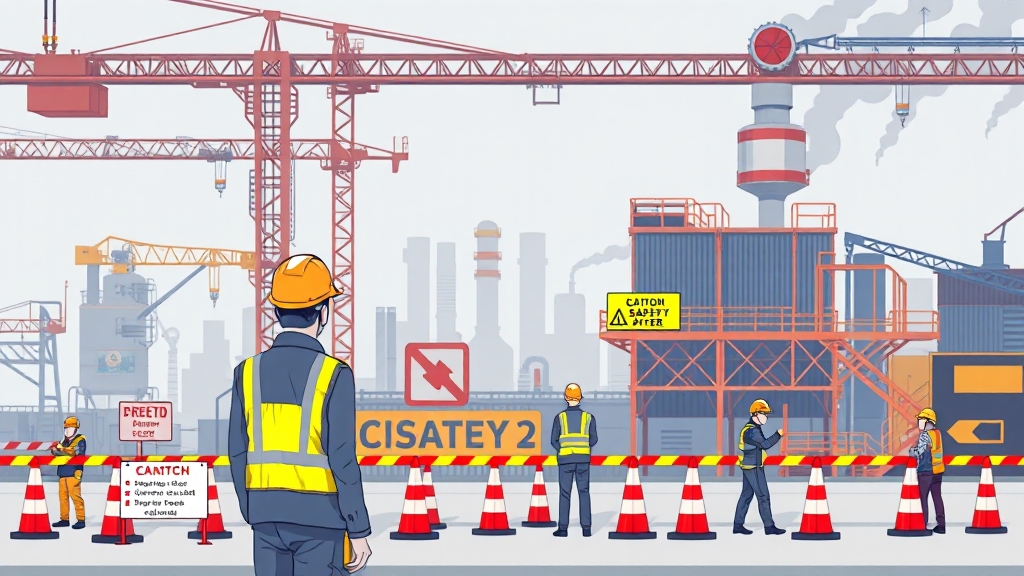 중대재해처벌법 핵심 (illustration 스타일)