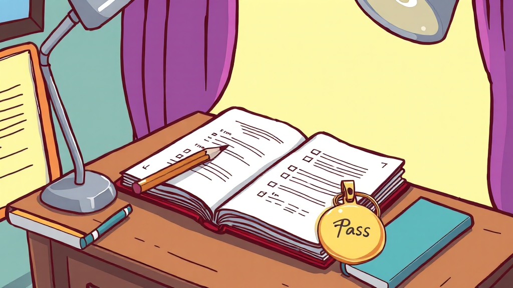 수능 문제, 복습이 중요! (cartoon 스타일)