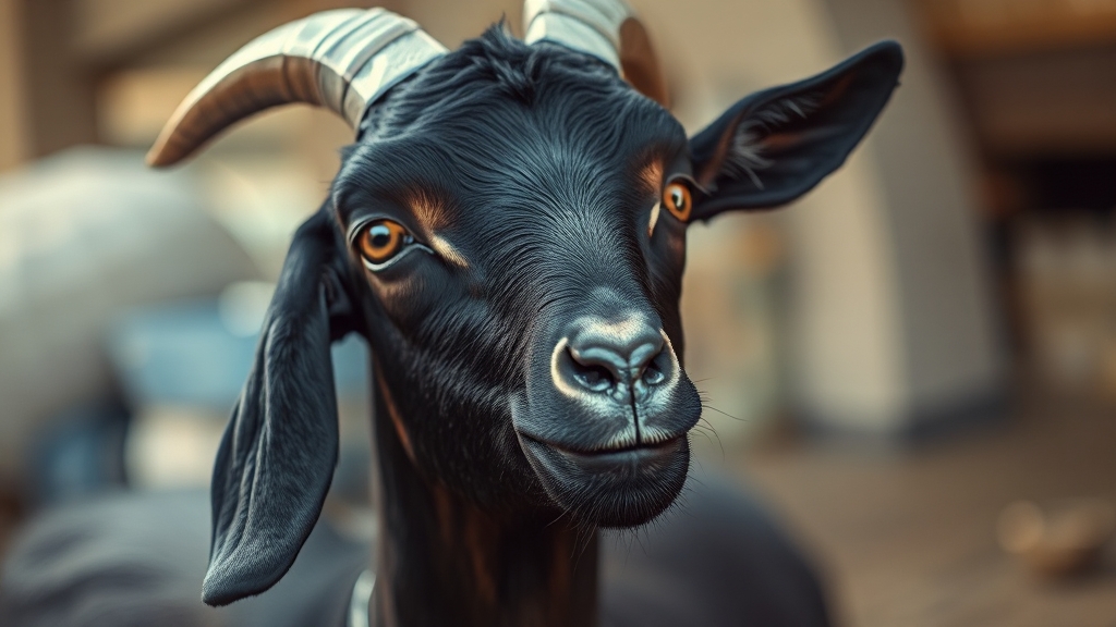 흑염소 진액 효능: 기력 회복 & 건강 관리 (realistic 스타일)