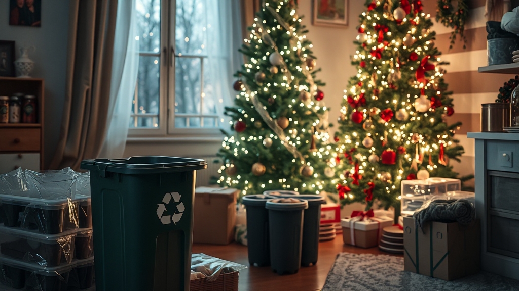 홈파티 후 정리 팁 (realistic 스타일)