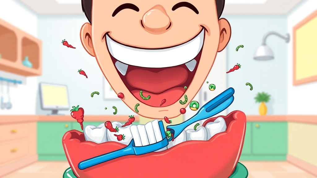 구강 유산균이란? (cartoon 스타일)