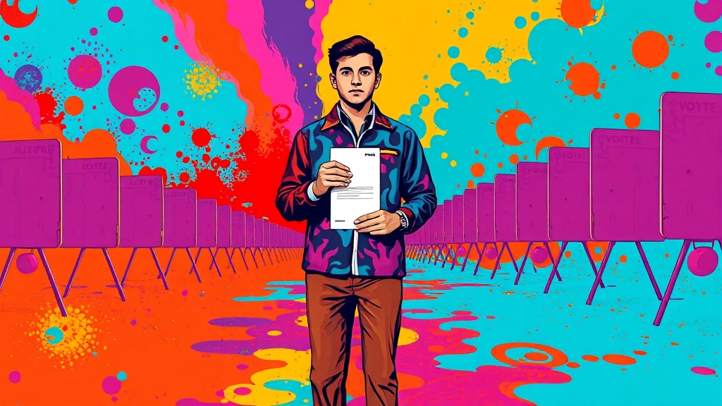 사전투표, 왜 중요할까요? (popart 스타일)