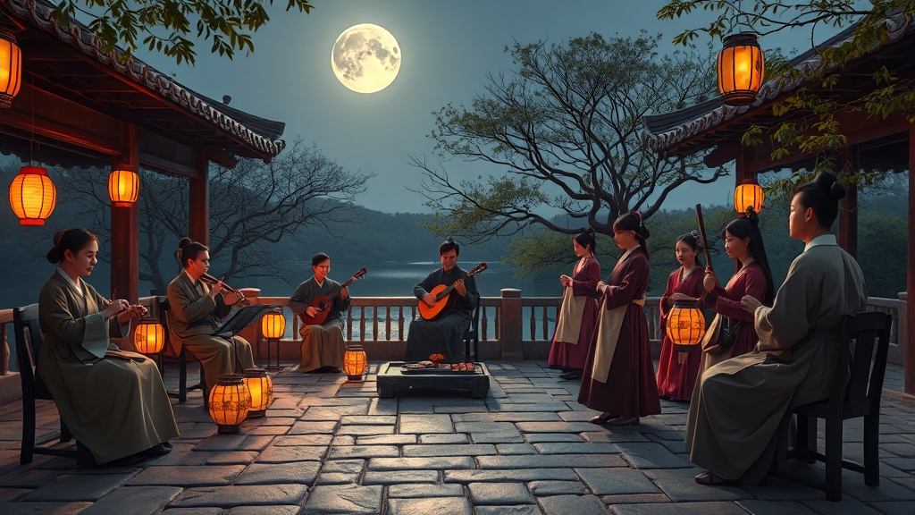 전통 예술 공연 및 특별 체험 (realistic 스타일)