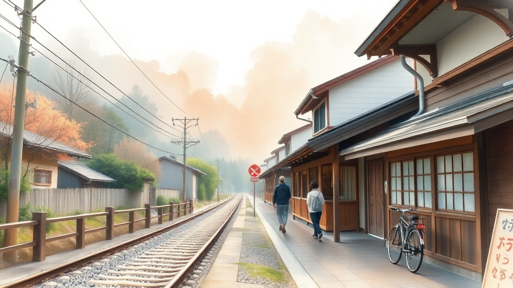 1박 2일 여행, 효율적인 동선 짜기 (watercolor 스타일)