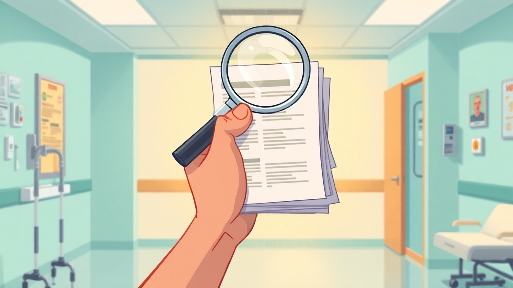 상해보험금 청구 절차 (cartoon 스타일)