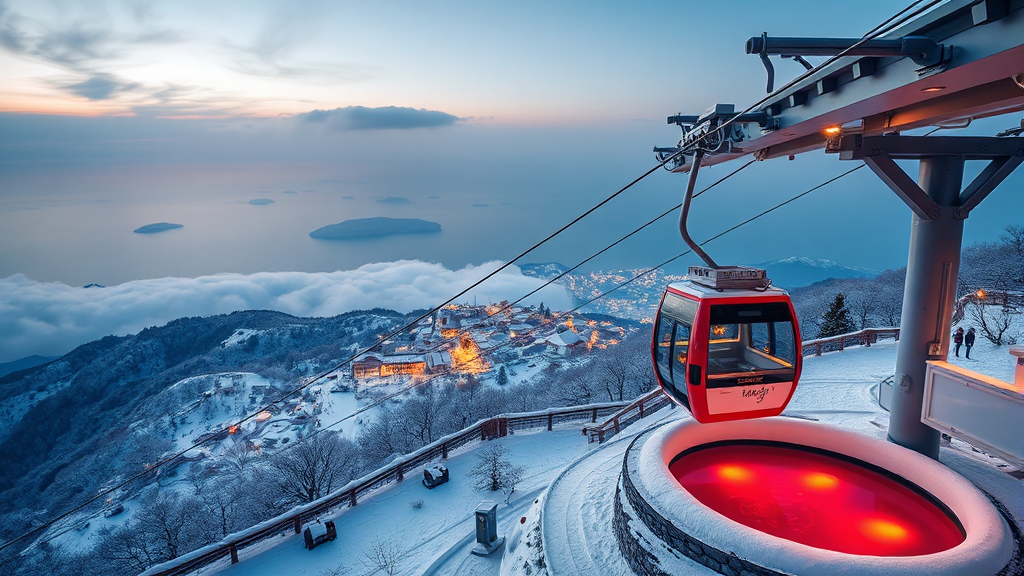 겨울 여행 추천: 설경 명소 (realistic 스타일)