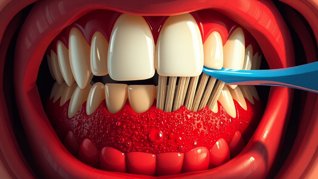 잇몸 퇴축 원인과 증상 (illustration 스타일)