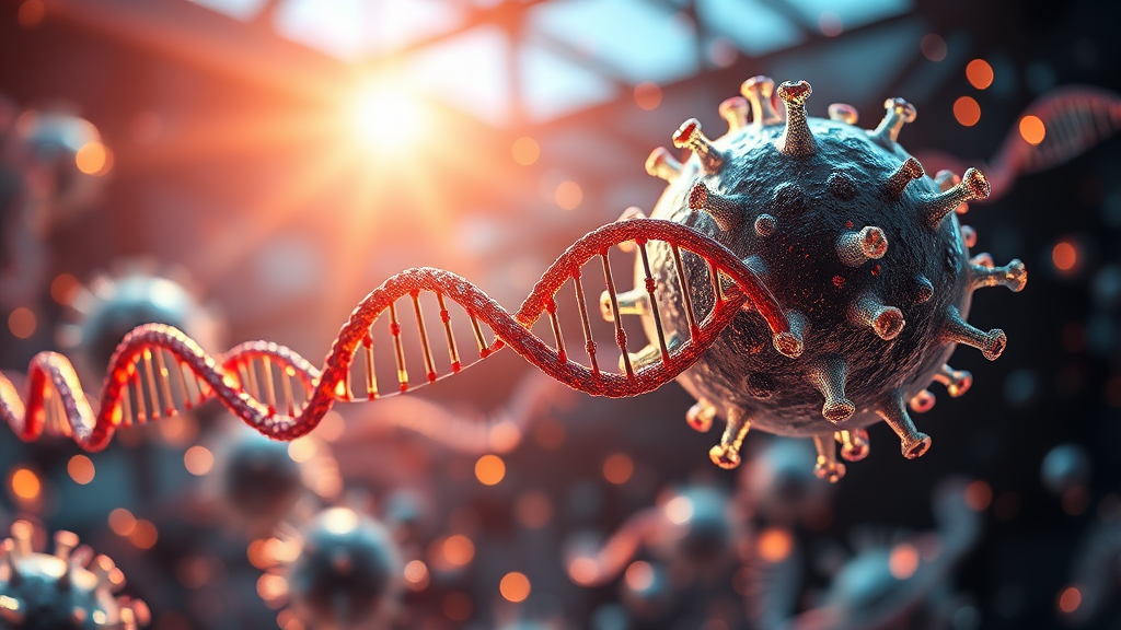 mRNA 기술, 백신 개발은? (realistic 스타일)