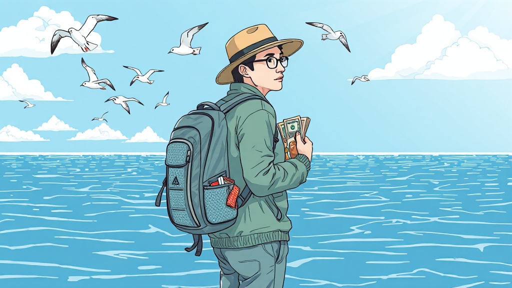 백령도 여행 준비물 및 유의사항 (illustration 스타일)