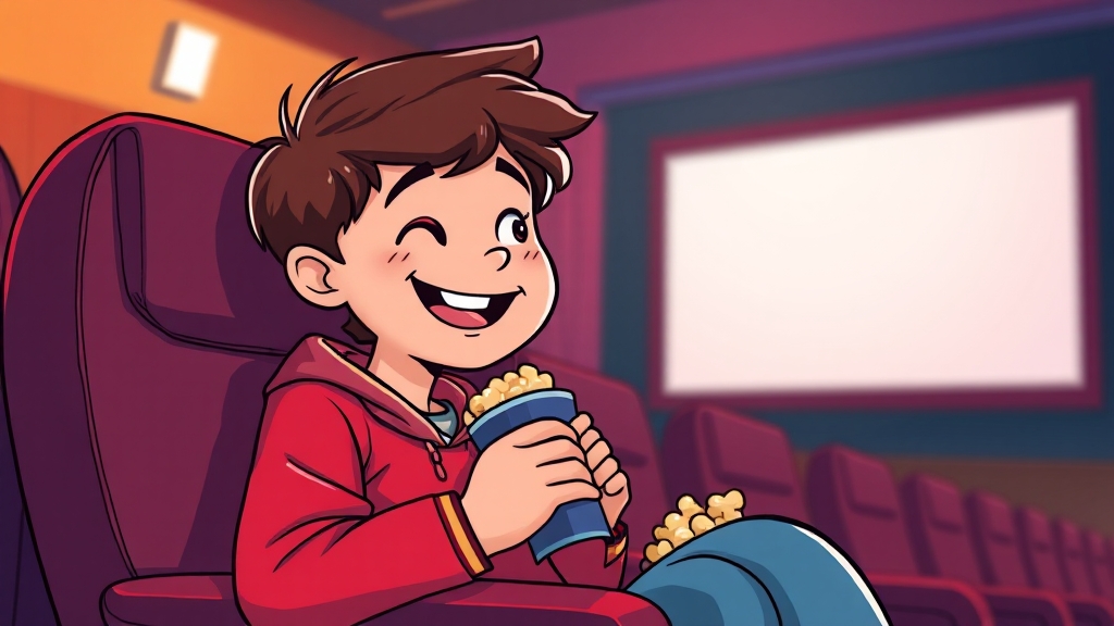 영화관 할인 (cartoon 스타일)