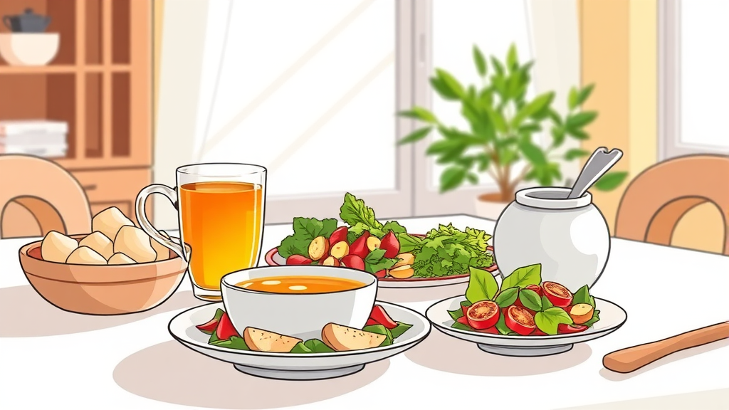 맛있게 먹는 법 (illustration 스타일)