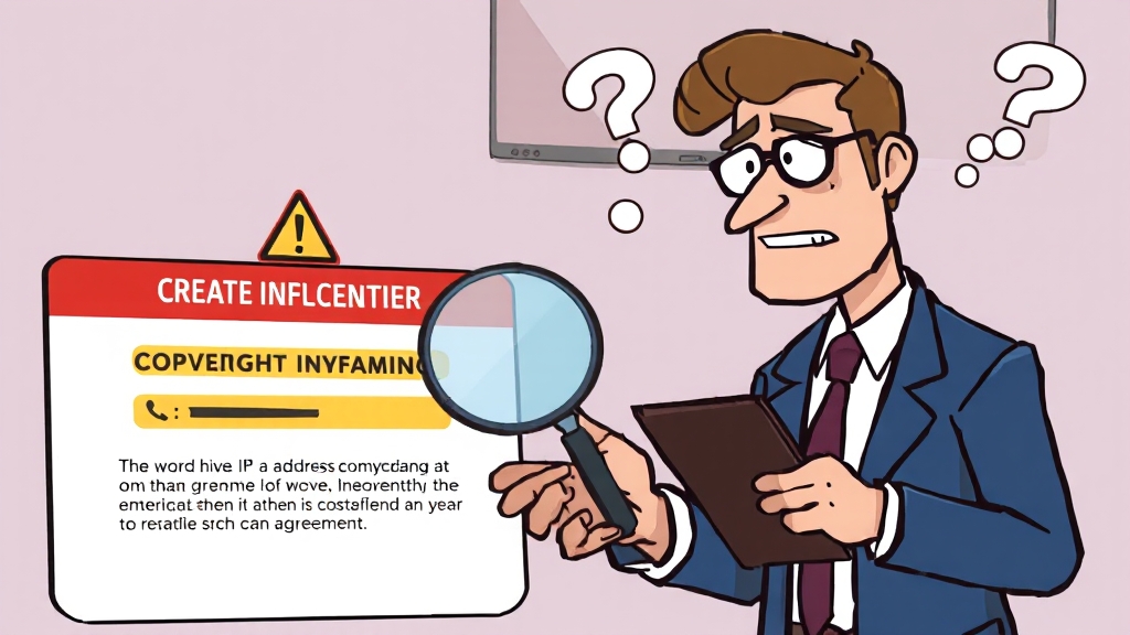 저작권 침해 발생 시 대처 (cartoon 스타일)