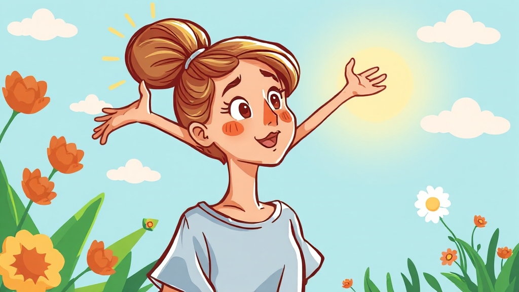 코엔자임Q10 섭취 후 변화 및 만족도 (cartoon 스타일)