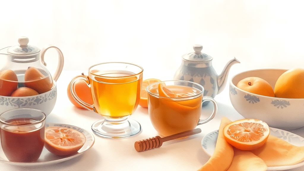 감기 예방 식습관 (watercolor 스타일)