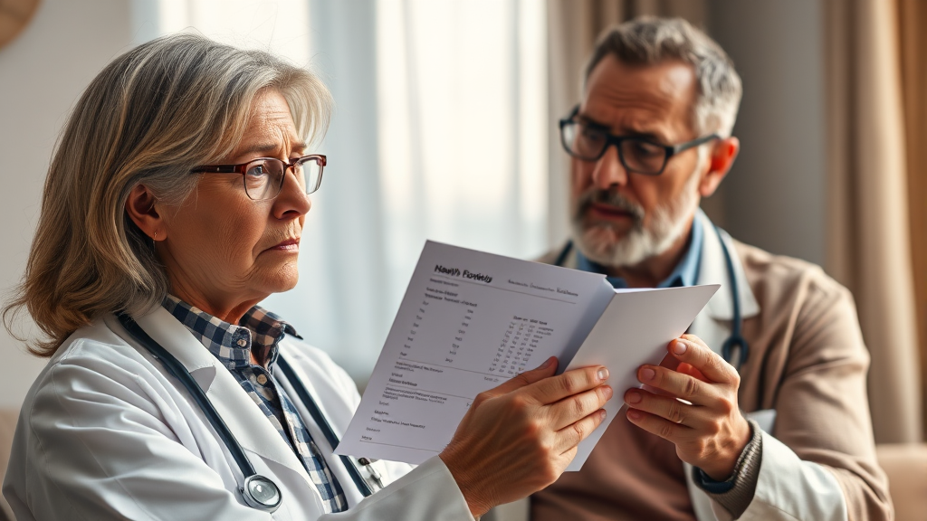 검진 후 관리 및 유의사항 (realistic 스타일)