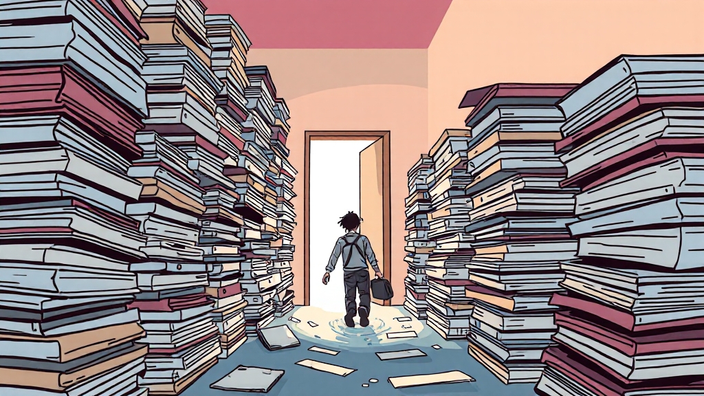 개인회생 절차 및 필요 서류 (cartoon 스타일)