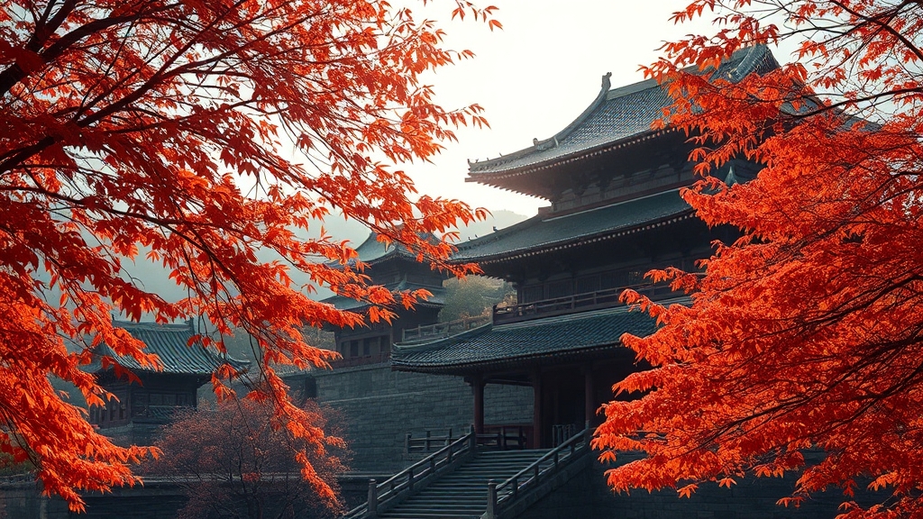 불국사 단풍 여행, 최고의 선택! (realistic 스타일)