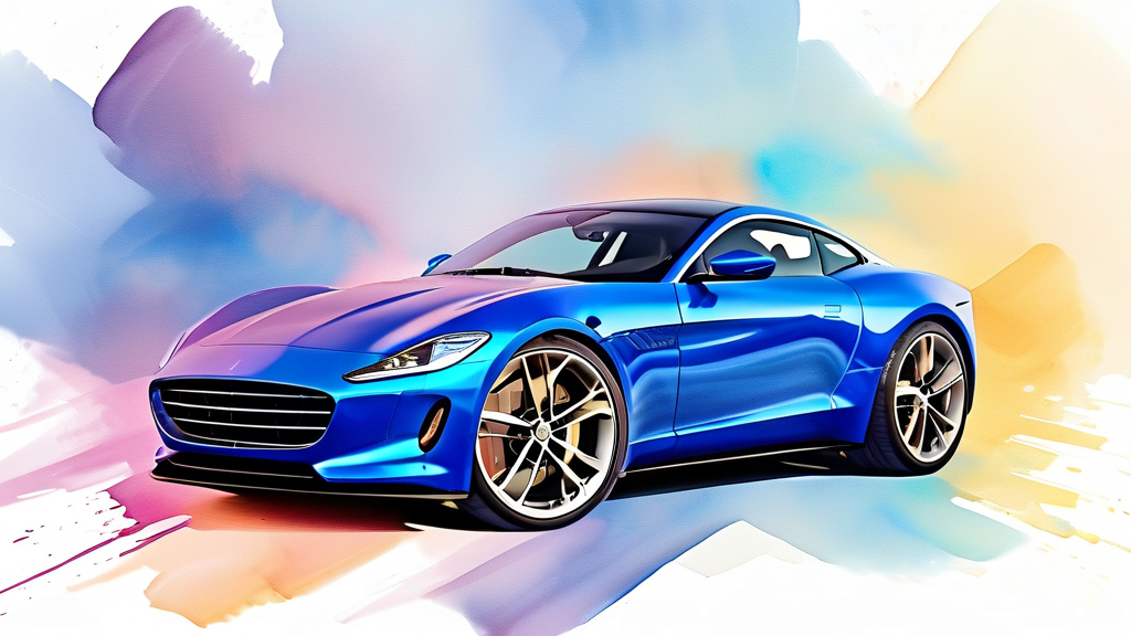 할부 잔액 있어도 OK! 중고차 담보대출 활용법 (watercolor 스타일)