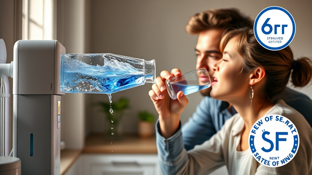 UV 살균 정수기란? (realistic 스타일)