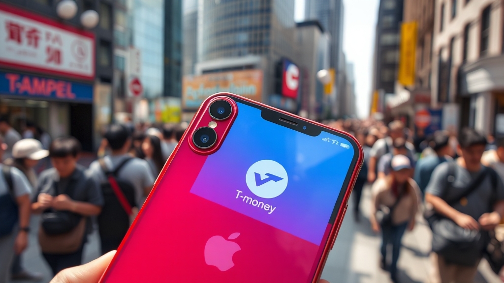 애플페이 티머니 익스프레스 모드 (realistic 스타일)