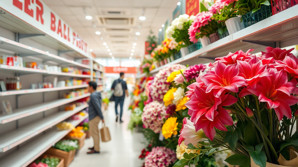 국내 면세 산업의 현황 (realistic 스타일)