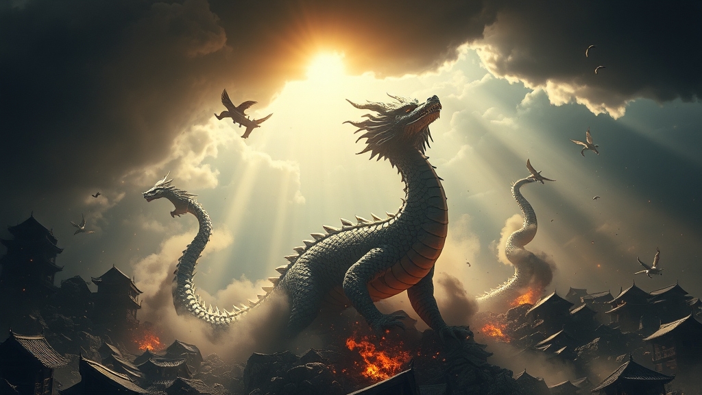 삼재, 무엇을 의미할까요? (realistic 스타일)