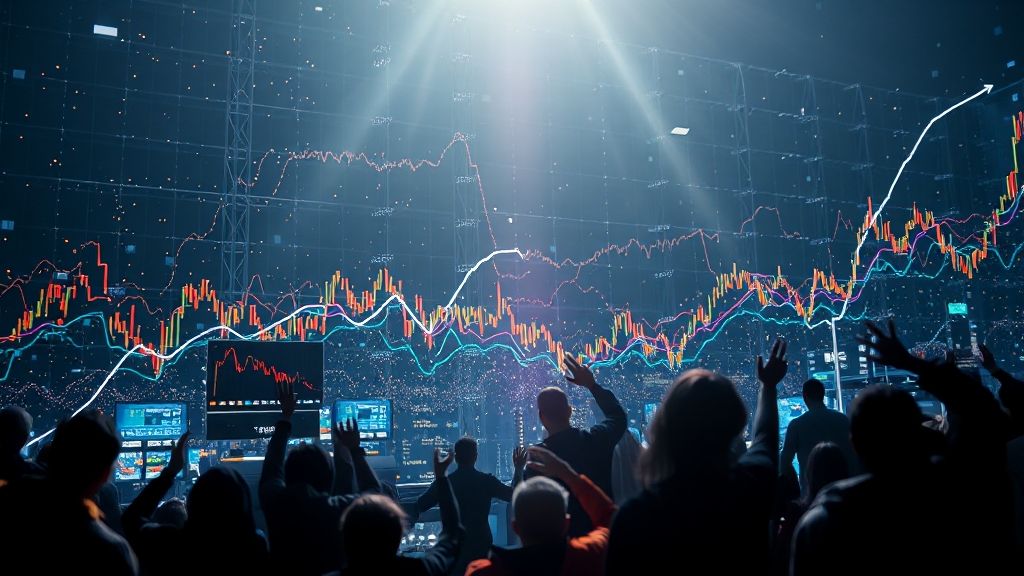 최근 주가 상승 배경 (realistic 스타일)