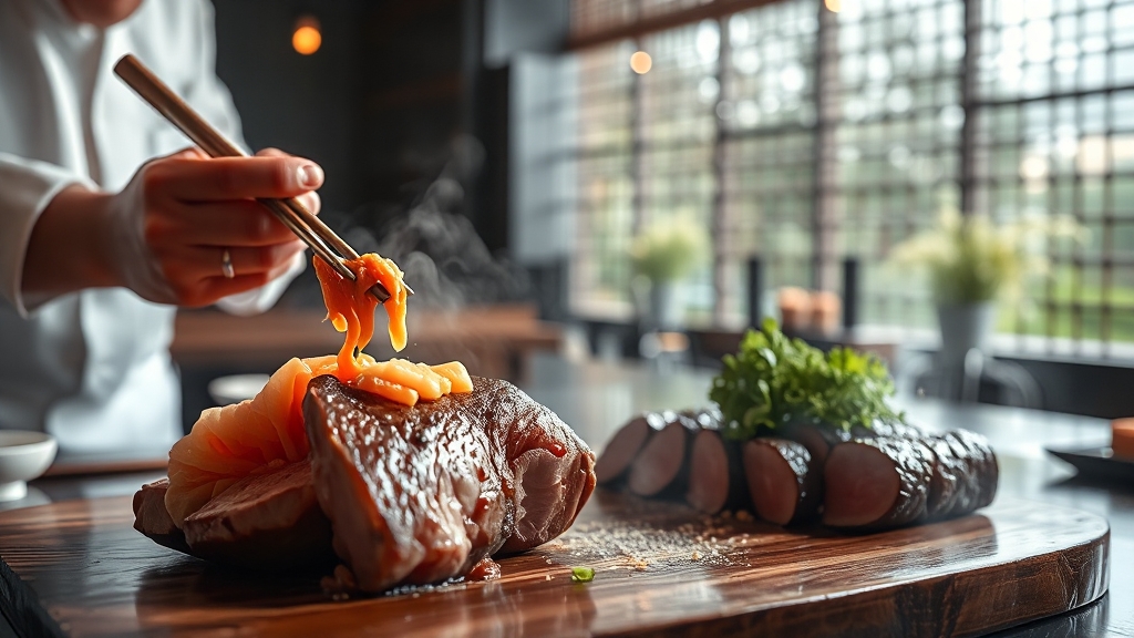 미식가를 사로잡는 특별함 (realistic 스타일)