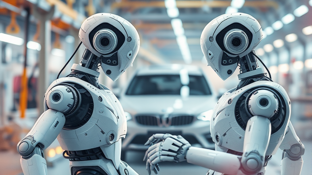 휴머노이드 로봇의 진화: 도입 배경과 현재 동향 (watercolor 스타일)