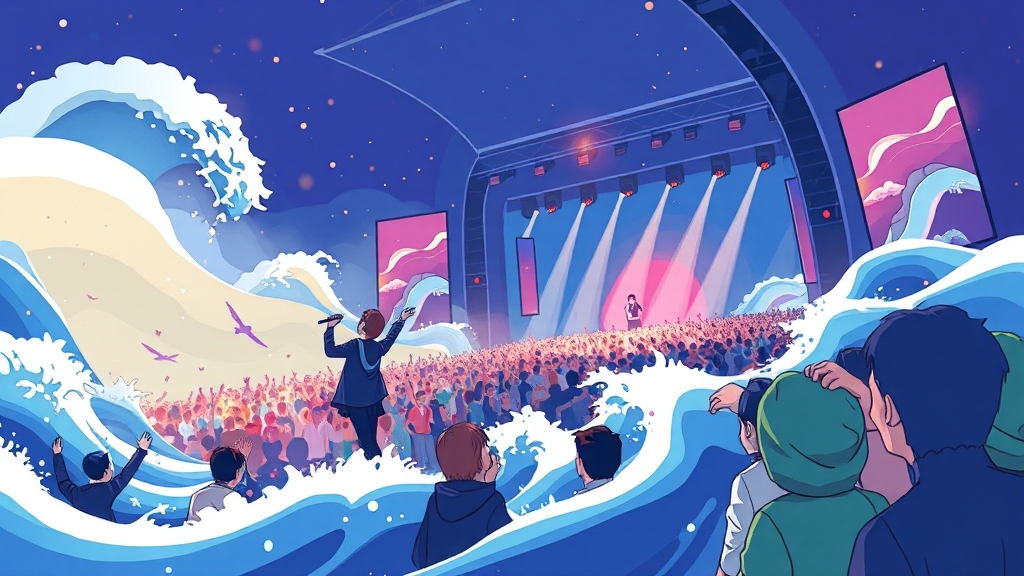 콘서트 후기 미리보기 (cartoon 스타일)