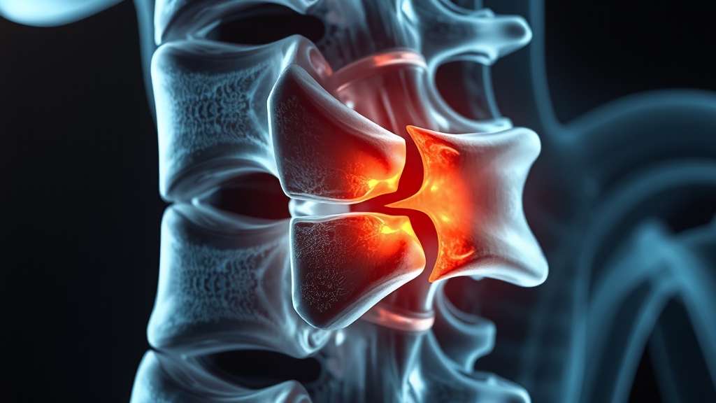 척추 압박골절 진단 (realistic 스타일)