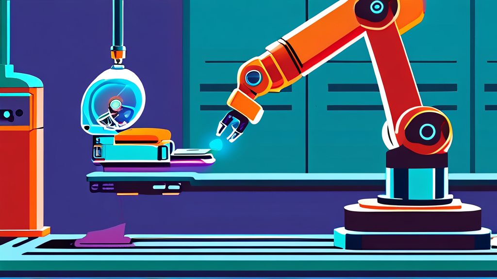 로봇 기술을 활용한 인공관절 수술의 세계 (cartoon 스타일)