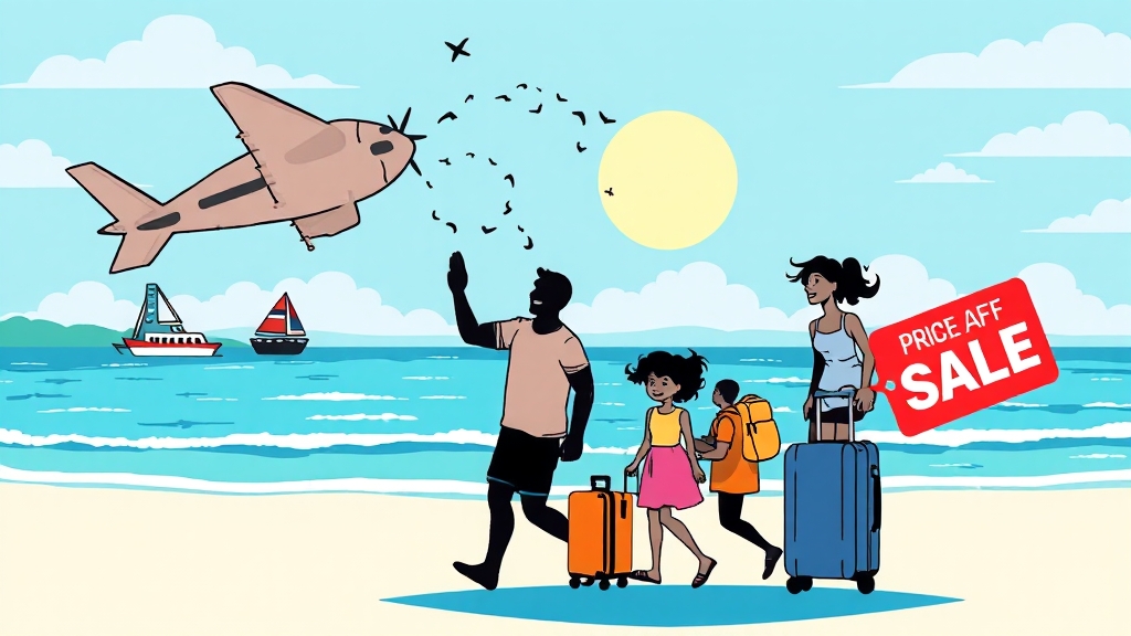 괌 항공권, 왜 싸졌을까? (cartoon 스타일)