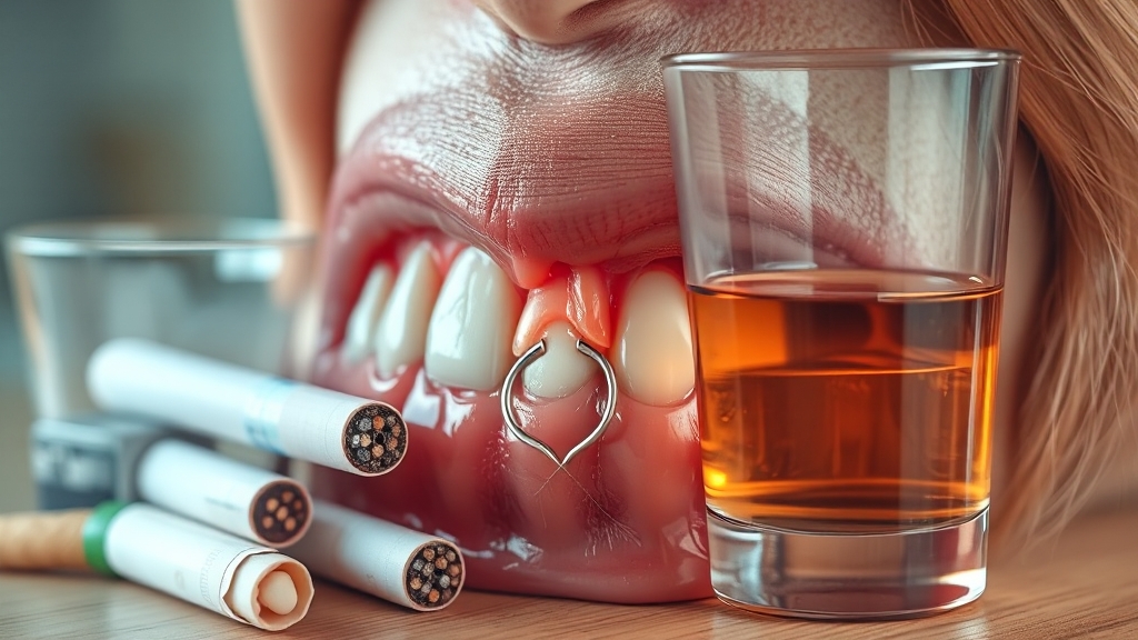 스케일링 후 금연, 금주 왜 해야 할까요? (realistic 스타일)