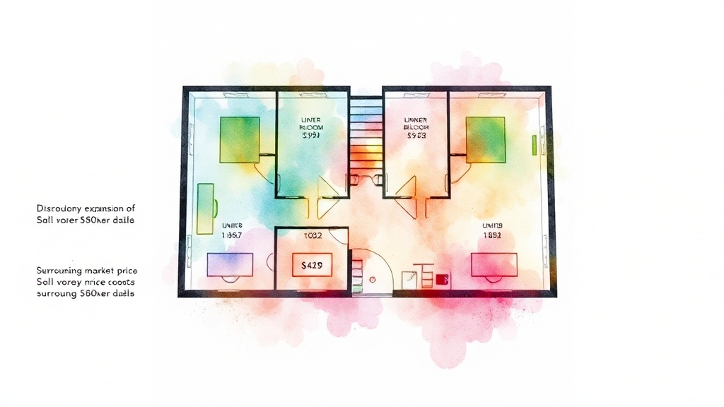 타입별 공급 세대 및 분양가 (watercolor 스타일)