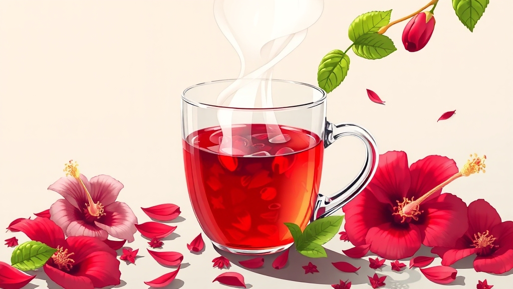 히비스커스, 무엇일까요? (illustration 스타일)