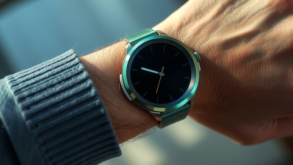 워치7 그린: 디자인과 색상 (realistic 스타일)