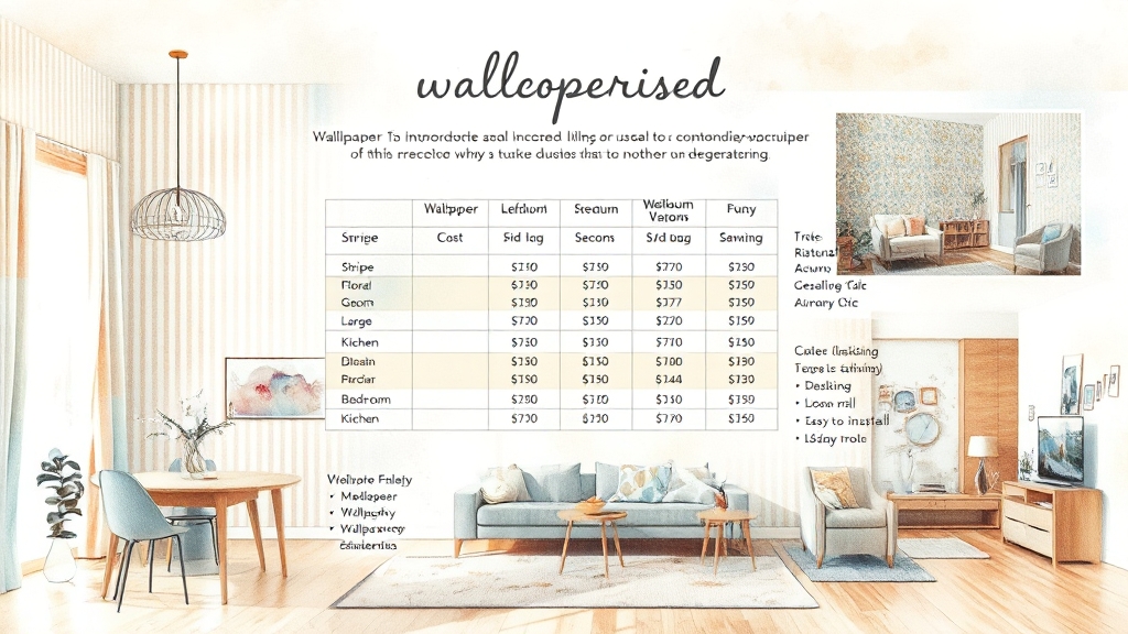 도배 비용, 얼마나 들까? (watercolor 스타일)