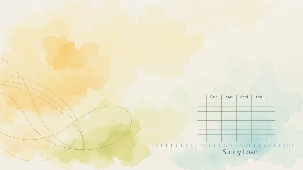 대출 한도 & 금리 결정 요인 (watercolor 스타일)