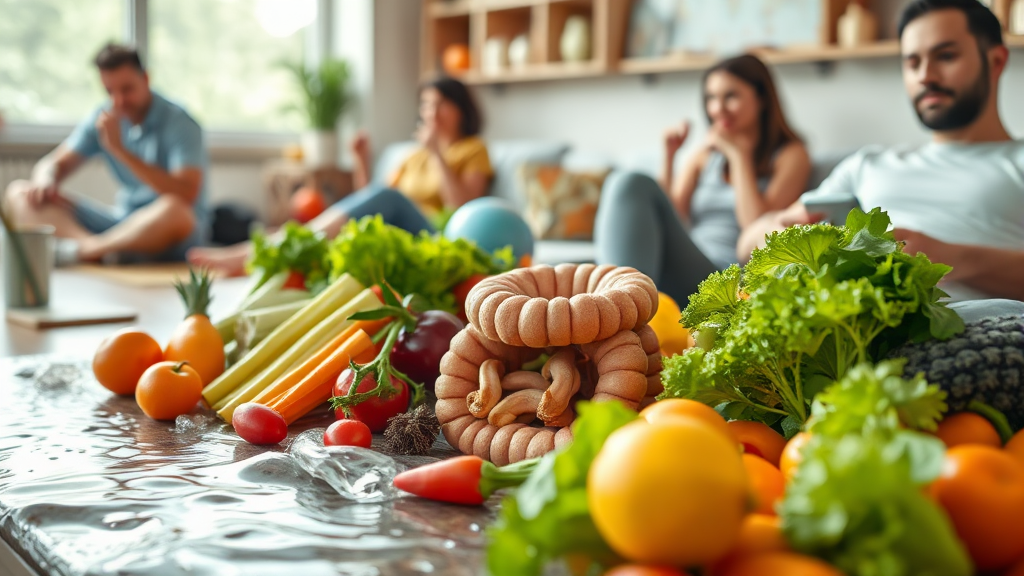 맹장염 예방을 위한 생활 습관 (realistic 스타일)