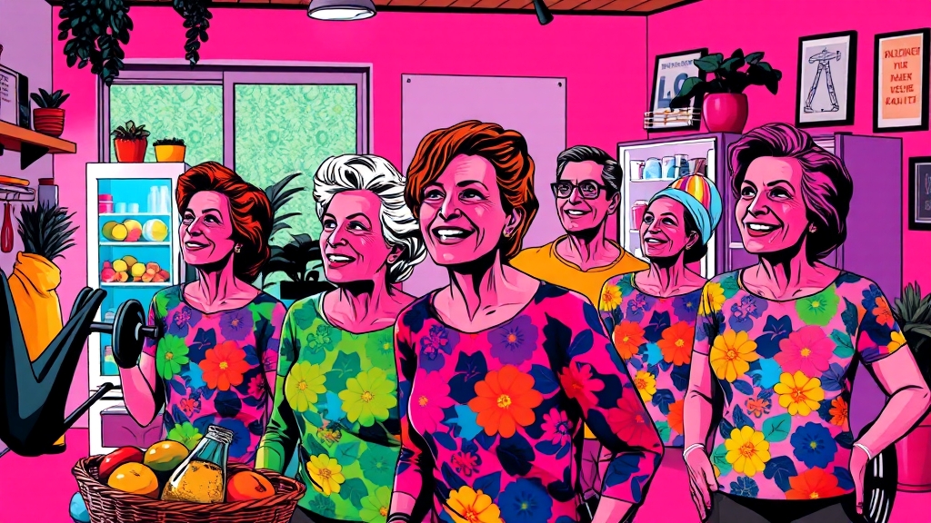 류마티스 관절염 생활 관리 (popart 스타일)